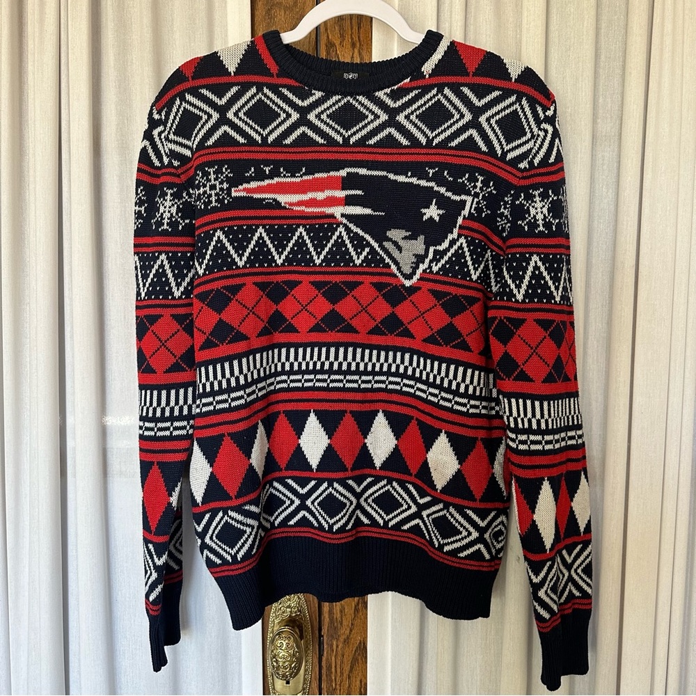 NFL New England Patriots Cotton Crewneck Sweater